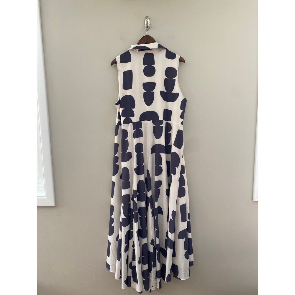 HUTCH V-Neck Wrap Dress in Black and White Size Women's 2X - Picture 10 of 12